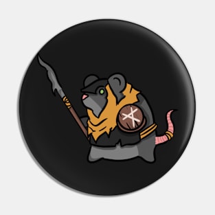 Spear War Rat Pin