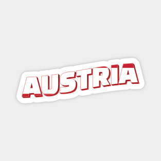 Austria Vintage style retro souvenir Magnet