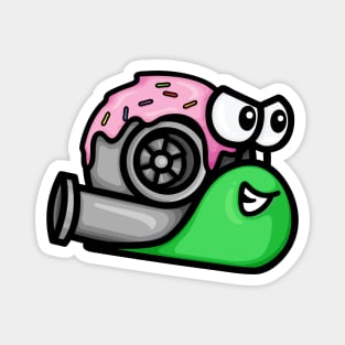 Turbo Snail - Blue and Pink Donut Magnet