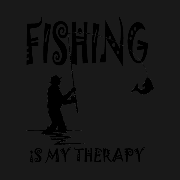 Fishing is My Therapy t-shirt by Seven Spirit