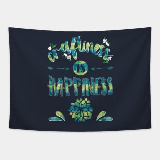 Craftiness is happiness - craft arts crafts handmade sewing knitting handlettering Tapestry