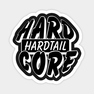 Hardcore Hardtail Logo Black Magnet