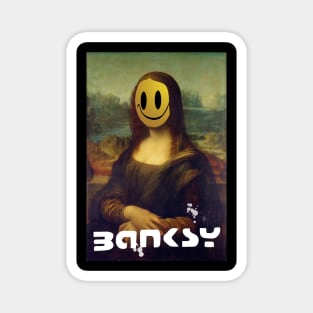 Mona Lisa Banksy Style Magnet