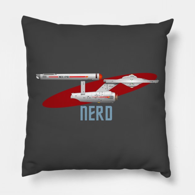 Star Trek Enterprise TOS Nerd Pillow by jhunt5440