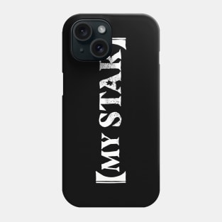 My Star White Text Typography from Oshi no Ko Anime Cover Phone Case