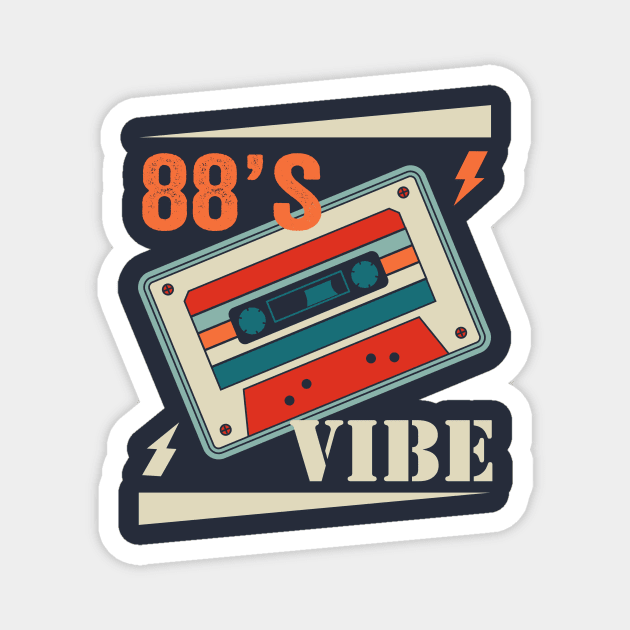 88’s Old Vibe Magnet by Ortumuda