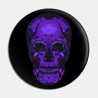 Purple Skull Head Pin