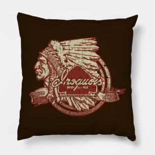 Iroquois Beer & Ale Arrowhead 1842 Pillow