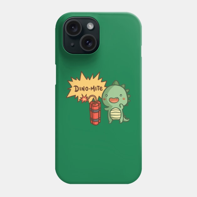 Dino-mite Phone Case by mschibious