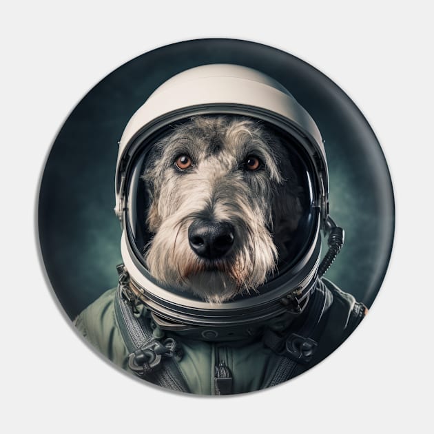 Astro Dog - Irish Wolfhound Pin by Merchgard