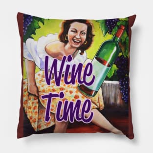 Wine Time Pillow