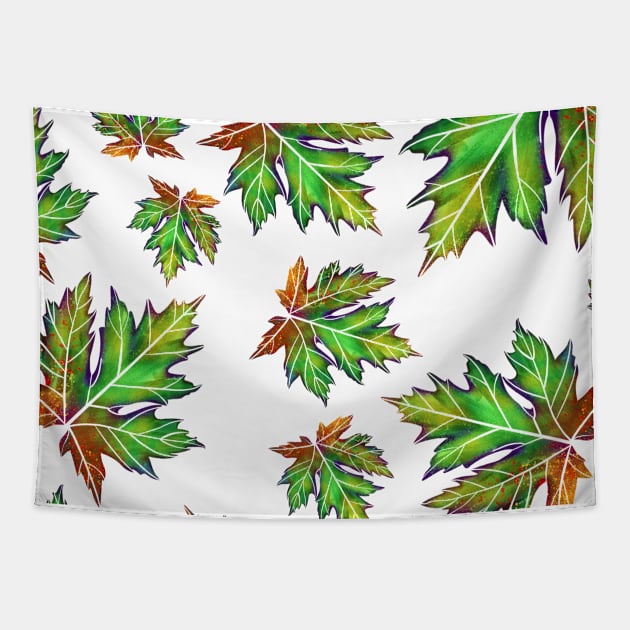 Silver Maple Water Color II Tapestry by Baby Grass Design