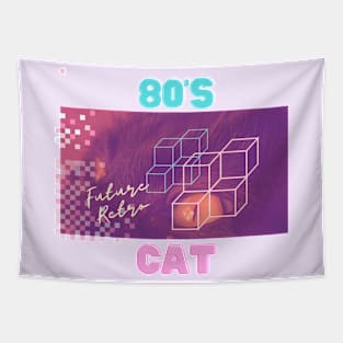 80's cat Tapestry