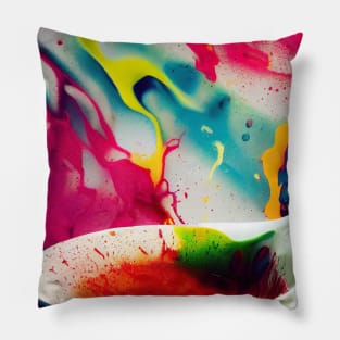 Paint brush artistic design Pillow