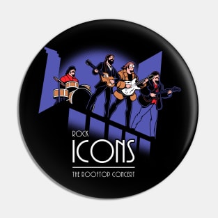 Rock Icons Pin