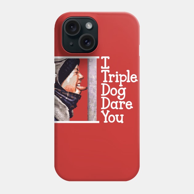 I Triple Dog Dare You Christmas Story Phone Case by Alema Art