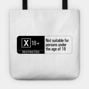 Classified: Not suitable for persons under the age of 18 Tote