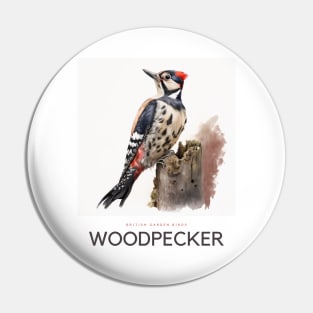 British Garden Birds: Woodpecker Pin