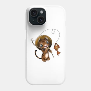 fishing tiger Phone Case