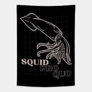 Squid Pro Quo design for Witty lawyer Tapestry