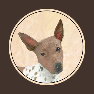 American Hairless Terrier Painting - Cute Original Dog Art T-Shirt