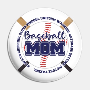 Baseball Mom Tee Baseball Quotes Leopard Baseball Mom Life Baseball Lover Gift Pin