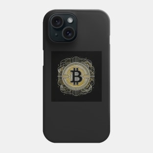 Aureate Cipher: The Gilded Bitcoin Enigma Phone Case