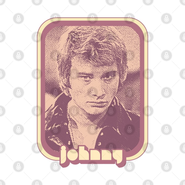 Johnny Hallyday / Retro Francophile Fan Art Design by DankFutura