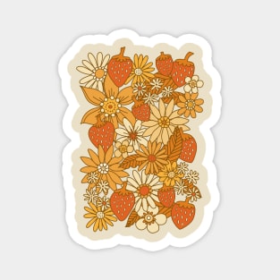 Strawberry Florals - Warm Harvest Magnet