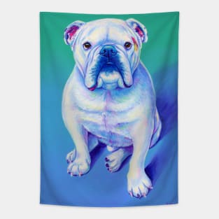 White Bulldog Tapestry