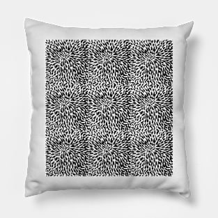 Elegant Black and White Shades pattern Pillow