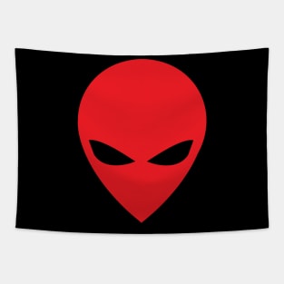 Red Alien Tapestry