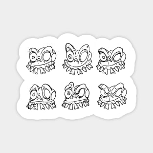 Medievil - Sir Dan Expressions Sketch Magnet