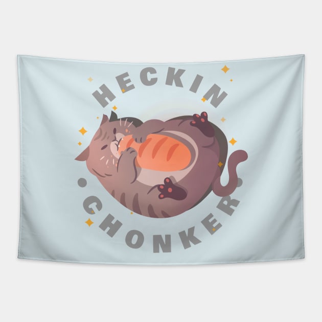 HECKIN CHONKER Tapestry by hunnydoll