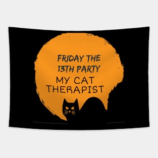 My Cat Is My Therapist Tapestry