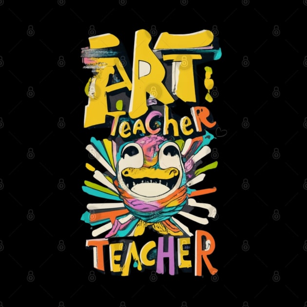 Art teacher funny cute victor design by Nasromaystro