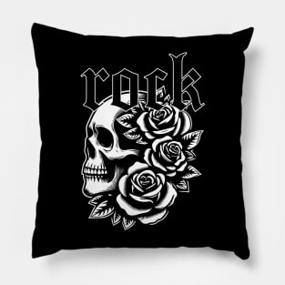 gothic rock skull Pillow