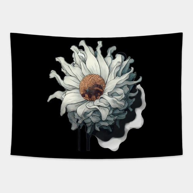 Abstract chamomile illustration Tapestry by KOTYA