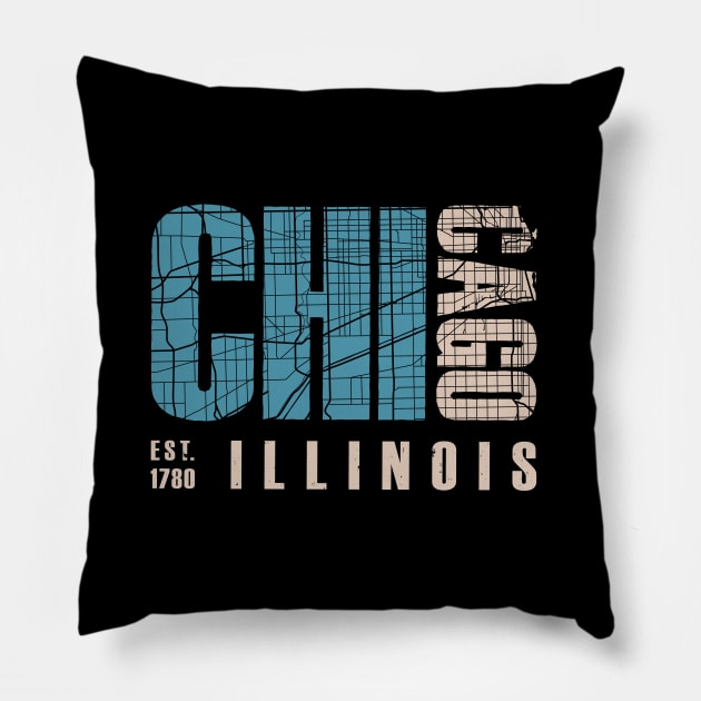 Chicago Pillow by TambuStore