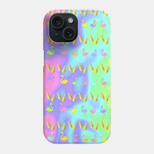 Flamingos And Pineapples Phone Case