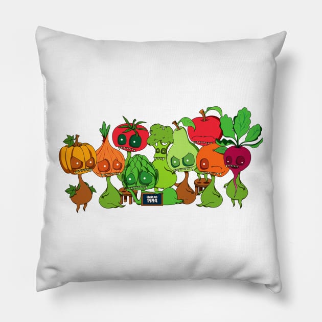 Garden plot High School - class of 1994 Pillow by fairytaleink