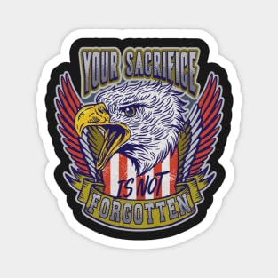 Veterans Day Eagle Quote Magnet