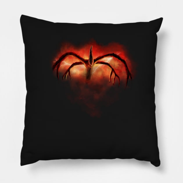 The Mind Flayer Stranger t Pillow by Melroune