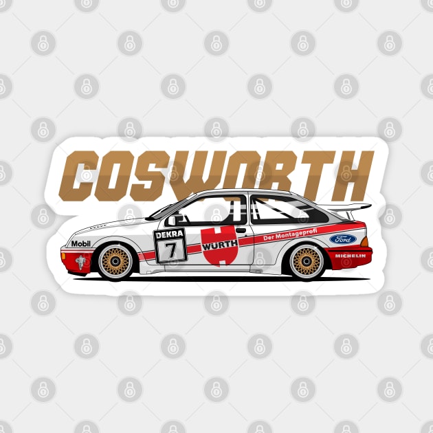 SIERRA RS COSWORTH TOURING CAR Magnet by shketdesign