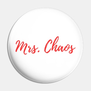 Mrs. Chaos (Red) Pin