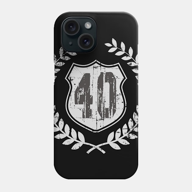 Vintage Old No. 40 T-Shirt Phone Case by adouniss