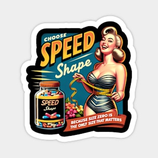 Speed Shape - Vintage Ad Magnet