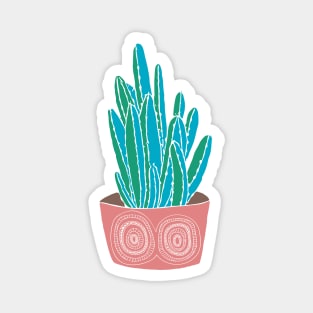 Succulent in clay pot Magnet