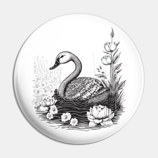 Beautiful Swan Pin