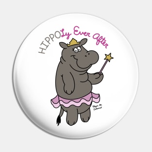 "Hippoly Ever After" Heather the Hippo Pin